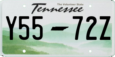 TN license plate Y5572Z