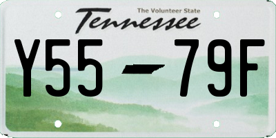 TN license plate Y5579F