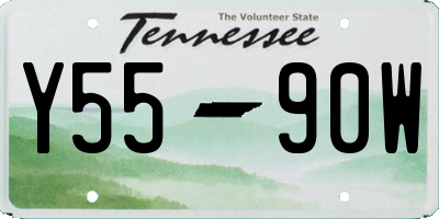 TN license plate Y5590W
