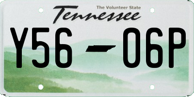 TN license plate Y5606P