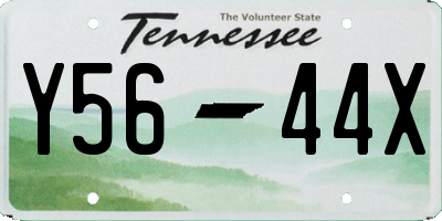 TN license plate Y5644X