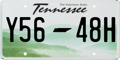TN license plate Y5648H