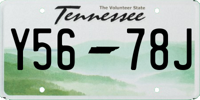 TN license plate Y5678J