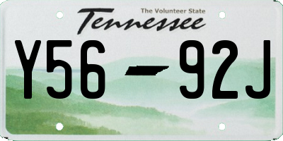 TN license plate Y5692J