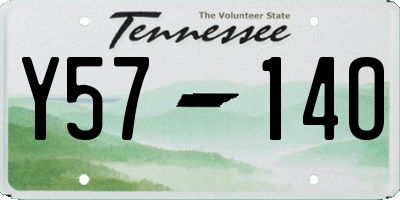 TN license plate Y5714O