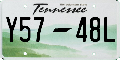 TN license plate Y5748L
