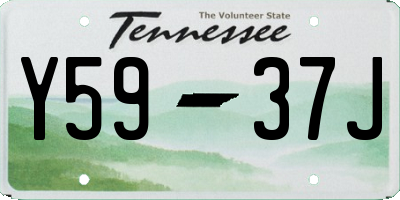 TN license plate Y5937J