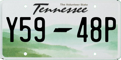 TN license plate Y5948P