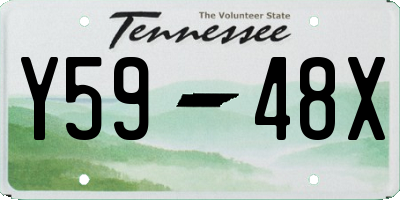 TN license plate Y5948X