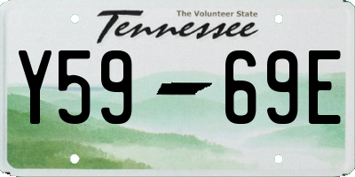 TN license plate Y5969E
