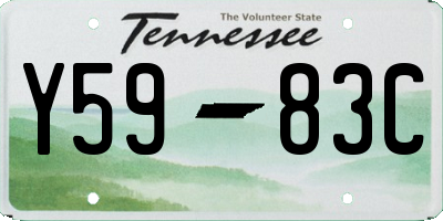 TN license plate Y5983C