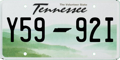 TN license plate Y5992I