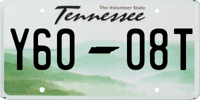 TN license plate Y6008T