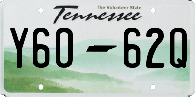 TN license plate Y6062Q