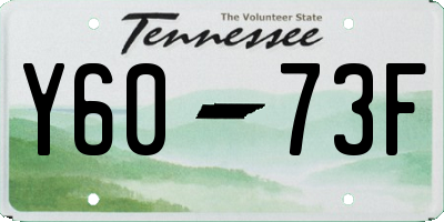 TN license plate Y6073F