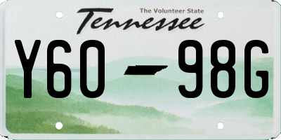 TN license plate Y6098G