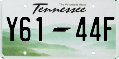 TN license plate Y6144F