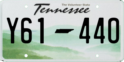TN license plate Y6144O