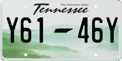 TN license plate Y6146Y