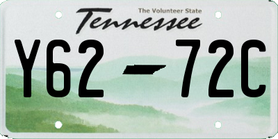 TN license plate Y6272C