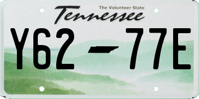 TN license plate Y6277E