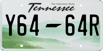 TN license plate Y6464R