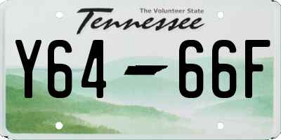 TN license plate Y6466F