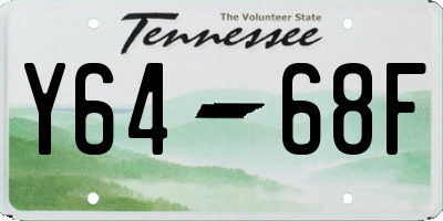 TN license plate Y6468F