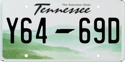 TN license plate Y6469D
