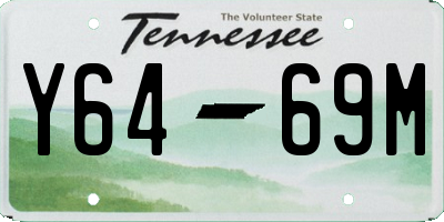 TN license plate Y6469M