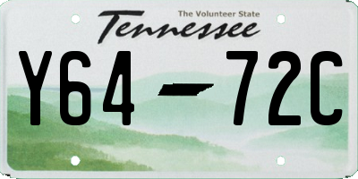 TN license plate Y6472C