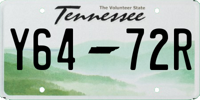 TN license plate Y6472R