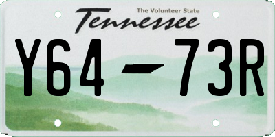 TN license plate Y6473R