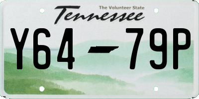 TN license plate Y6479P