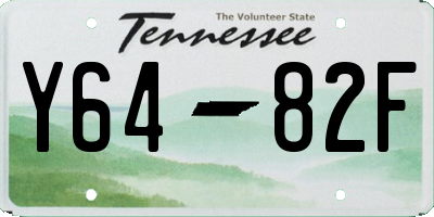 TN license plate Y6482F