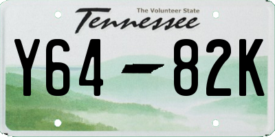 TN license plate Y6482K