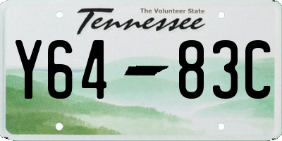 TN license plate Y6483C