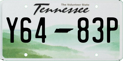 TN license plate Y6483P
