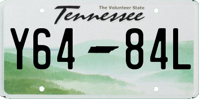 TN license plate Y6484L