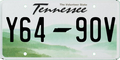 TN license plate Y6490V