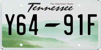 TN license plate Y6491F