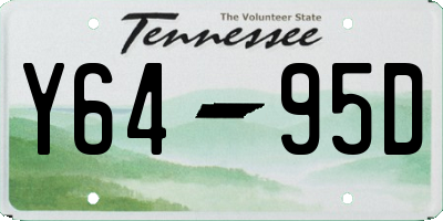 TN license plate Y6495D