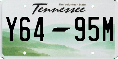 TN license plate Y6495M