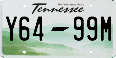 TN license plate Y6499M