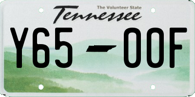 TN license plate Y6500F