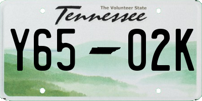 TN license plate Y6502K