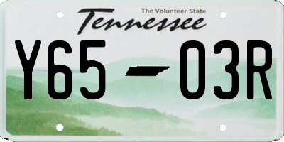 TN license plate Y6503R