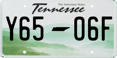 TN license plate Y6506F