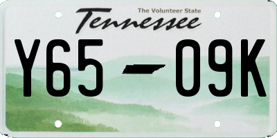 TN license plate Y6509K