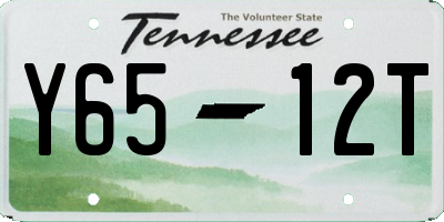 TN license plate Y6512T